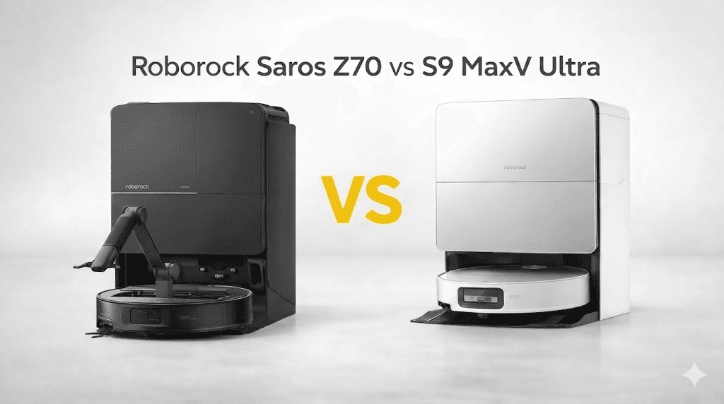 로보락 플래그십 로봇청소기 Saros Z70 vs S9 MaxV Ultra 비교